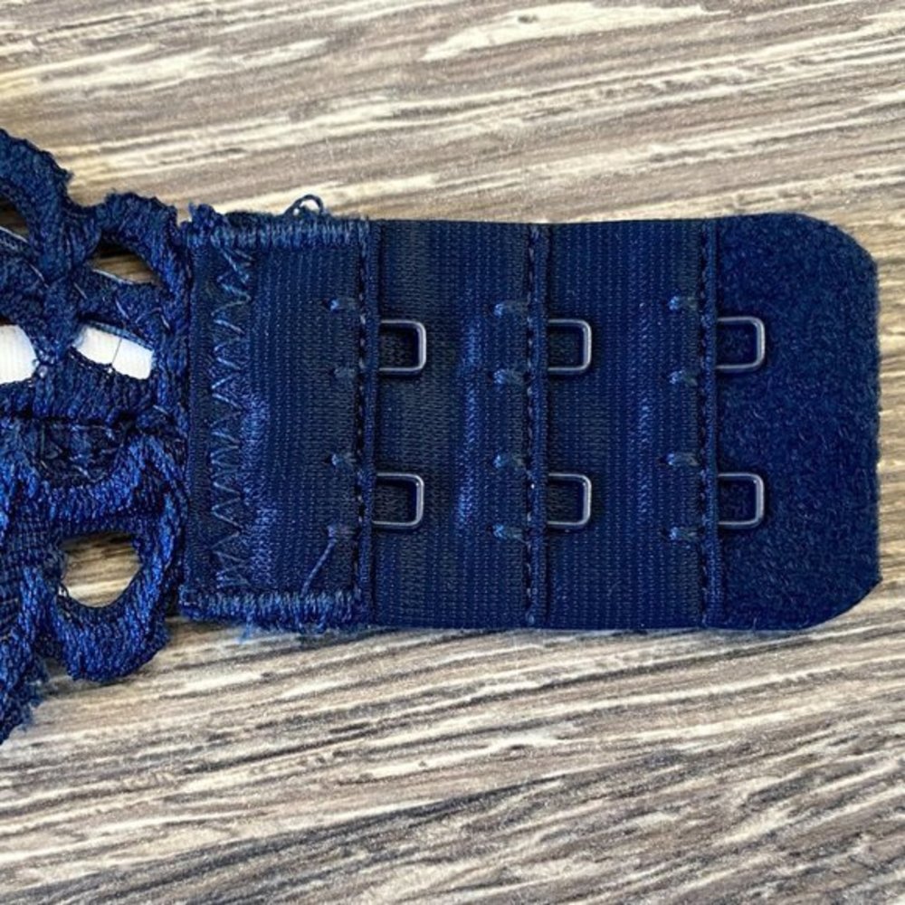 Halter Bralette- Navy Stretch Lace- Multiple Sizes - Picture 6 of 9